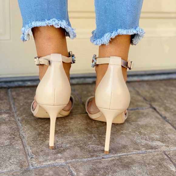 Embellished Jewels Ankle Strap High Heel Sandal - Picture 4 of 7